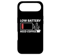 Custodia per iPhone Air Low Battery Need Coffee Cafeine Baristas Funny Coffee Lover