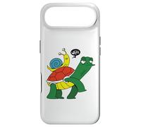 Custodia per iPhone Air Lumaca cavalca sul retro di lumache stile fumetto tartaruga lumache