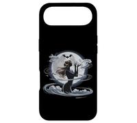 Custodia per iPhone Air Luna eterea con dea con sagoma di pipistrello