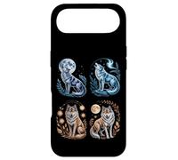 Custodia per iPhone Air Lupi mistici Ululando Luna Divertente Fantasy Wildlife