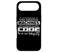 Custodia per iPhone Air Machines created Code. So we can Debug! Vintage, Retro, Fun