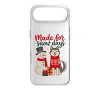 Custodia per iPhone Air Made For Snow Days Husky Snowman Christmas Winter
