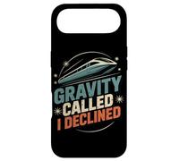 Custodia per iPhone Air Maglev Train Physics Humor Gravity chiamato ho rifiutato la scienza
