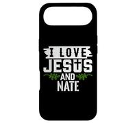 Custodia per iPhone Air Maglietta con scritta "I Love Jesus And Nate"
