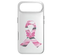 Custodia per iPhone Air Maglietta di sensibilizzazione del cancro al seno con nastro rosa mimetico