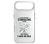 Custodia per iPhone Air Maglietta divertente per osservare le stelle, astronomia, amante dello spazio, telescopio