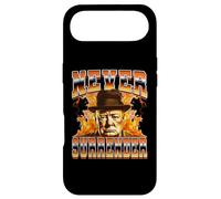 Custodia per iPhone Air Mai arrendersi Winston Churchill in stile Bootleg britannico degli anni '90