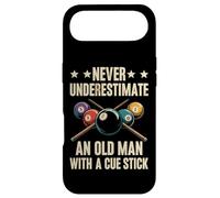 Custodia per iPhone Air Mai sottovalutare un vecchio con giocatore di biliardo bastone