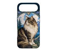 Custodia per iPhone Air Majestic Longhair Cat Montagna Art Nouveau