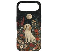 Custodia per iPhone Air Mamma per cani Cavachon Moon Flowers Cottagecore