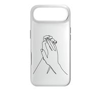 Custodia per iPhone Air Mani di disegno a una linea: tocco nel contorno