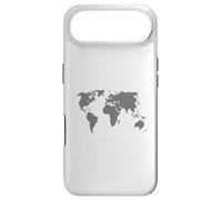 Custodia per iPhone Air Mappa del mondo fatta di cerchi, motivo geografico mappa