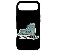 Custodia per iPhone Air Mappa Vintage di New York con Iconici Luoghi da Scoprire