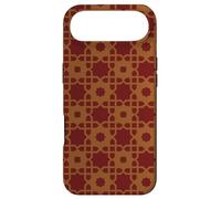 Custodia per iPhone Air Maroon Dark Red Brown Luxury Asia Persian Mosaic Pattern