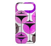 Custodia per iPhone Air Martini ispirati agli anni Cinquanta Atomic in viola e rosa