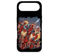 Custodia per iPhone Air Marvel Deadpool Family Battle Charge Distressed Comic Art