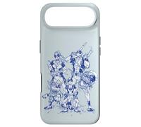 Custodia per iPhone Air Marvel Deadpool Family Comic Blue Line Sketch Art
