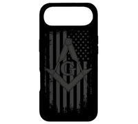 Custodia per iPhone Air Masonic American Flag Square and Compass - Massone