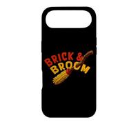 Custodia per iPhone Air Mattone o scherzetto di Halloween del costruttore di mattoni della strega della scopa e del mattone