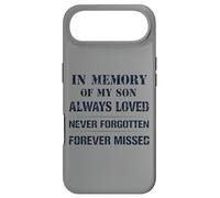 Custodia per iPhone Air Memory of My Son Always Loved Never Forgotten Son Memorial