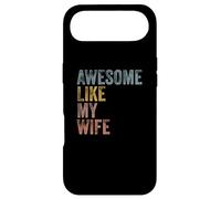 Custodia per iPhone Air Mens Husband Awesome Like my wife Funny Vintage Text