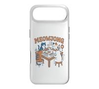 Custodia per iPhone Air Meowjong Cats Playing Mahjong Tile Gioco da tavolo divertente