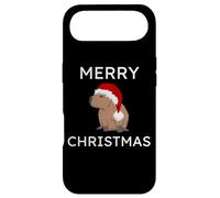 Custodia per iPhone Air Merry Christmas Capybara con cappello di Babbo Natale divertente Natale