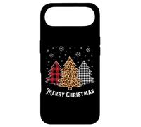 Custodia per iPhone Air Merry Christmas Tree Buffalo Plaid Red White Leopard Pigiama