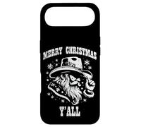 Custodia per iPhone Air Merry Christmas Yall Babbo Natale Cowboy Xmas Country Uomini Donne Bambino