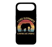 Custodia per iPhone Air Mi piacciono gli elefanti e forse come 3 Persone Elefante Retro