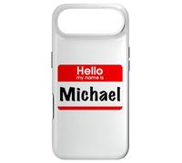 Custodia per iPhone Air Michael, Ciao, Il mio nome è, targhetta con nome, etichetta, personalizzata