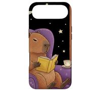 Custodia per iPhone Air Midnight Capybara Book Lover - Biblioteca al chiaro di luna