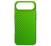 Custodia per iPhone Air Minimal Green Lattice Pattern | Geometric Neutral Design