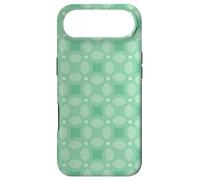 Custodia per iPhone Air Mint Pastel Green Circles Rings Rounded Geometric Pattern