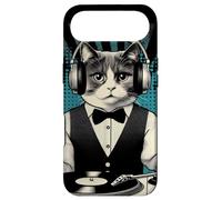 Custodia per iPhone Air Miscela vintage Beats Feline DJ Cat Synthwave Kitty Mix