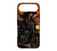 Custodia per iPhone Air Moon Café Harvest Racer Strega Vintage Halloween Moto