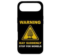 Custodia per iPhone Air Morel Hunter Humor Warning May Improvvisamente Stop For Morels