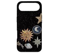 Custodia per iPhone Air Mosaico celeste di mezzanotte vintage Cosmic Sun Trendy Y2K