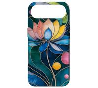 Custodia per iPhone Air Mosaico di fiori di loto in stile Art Nouveau elegante e moderno