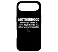 Custodia per iPhone Air Motherhood Some Days I Rock It Some Days It Rocks Me