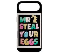 Custodia per iPhone Air Mr Steal Your Eggs Coniglio Divertente Pasqua Domenica Uovo Pasqua