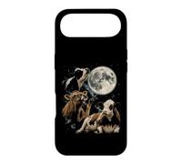 Custodia per iPhone Air Mucca che ulula alla luna Vintage anni '90 Retro Farm Country