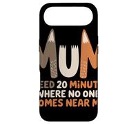 Custodia per iPhone Air Mum Needs 20 Minutes Alone Citazione Umorismo Mamma