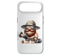 Custodia per iPhone Air Muscleman Gnome With Dumbbells Funny Fitness Working Out