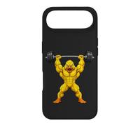 Custodia per iPhone Air Muscolare Anatra Bilanciere Sollevamento Pesi Cartoon Design