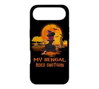 Custodia per iPhone Air My Bengal Rides Shotgun Cat and Witch Halloween Costume