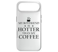 Custodia per iPhone Air My Boyfriend is Hotter Than My Coffee Mug Funny Girlfriend