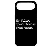 Custodia per iPhone Air My Colors Speak Louder Than Words Abbigliamento da pittura divertente