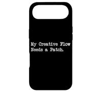 Custodia per iPhone Air My Creative Flow Needs a Patch Funny Gamer Art Citazione