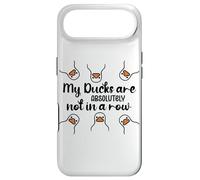 Custodia per iPhone Air My Ducks Are Absolutely Not in a Row Sign Cute Duck Design